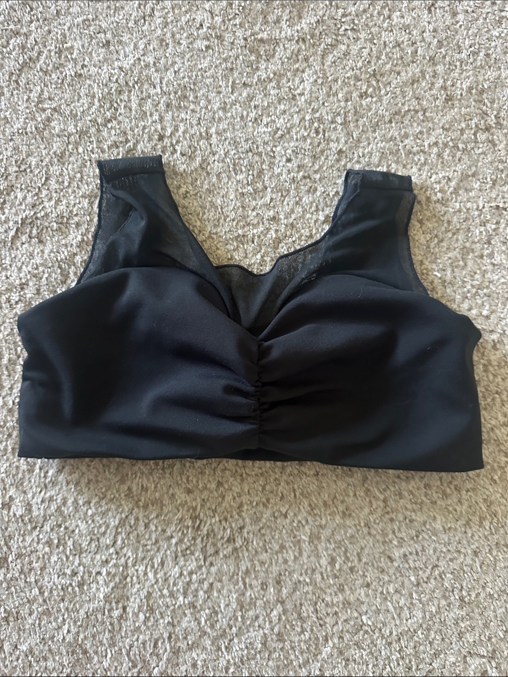 Jo & Jax Black dance bra with Mesh Details